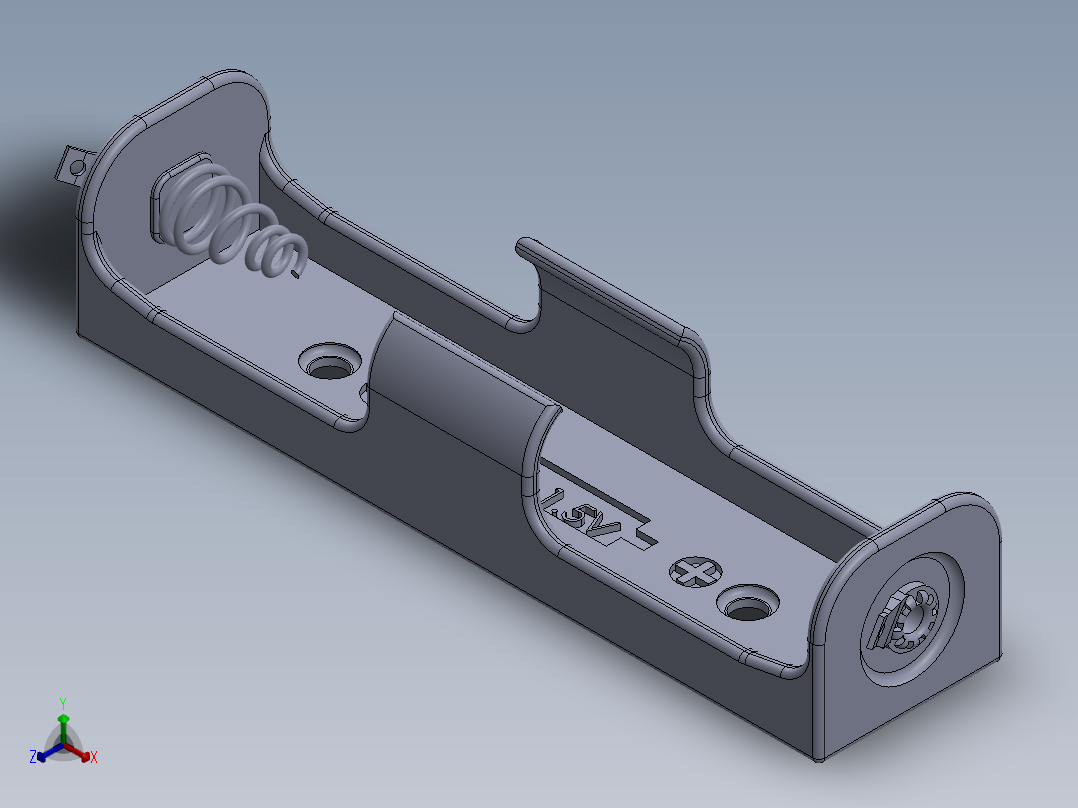 电池仓、电池(46)正等轴测图