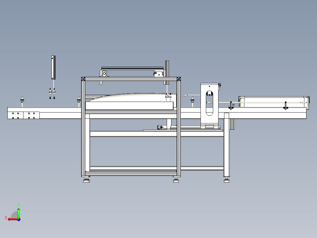自动装袋机后视图