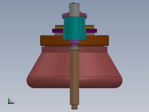 2000ml 无菌式连续流离心转子左视缩略图