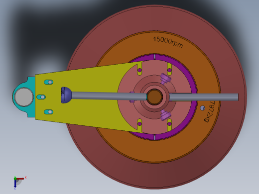 2000ml 无菌式连续流离心转子俯视缩略图