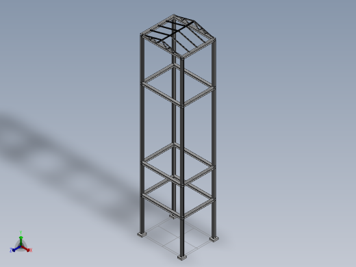 钢棚正等轴测缩略图