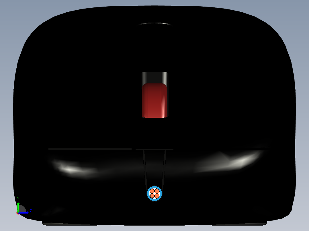 电脑鼠标-1021左视图