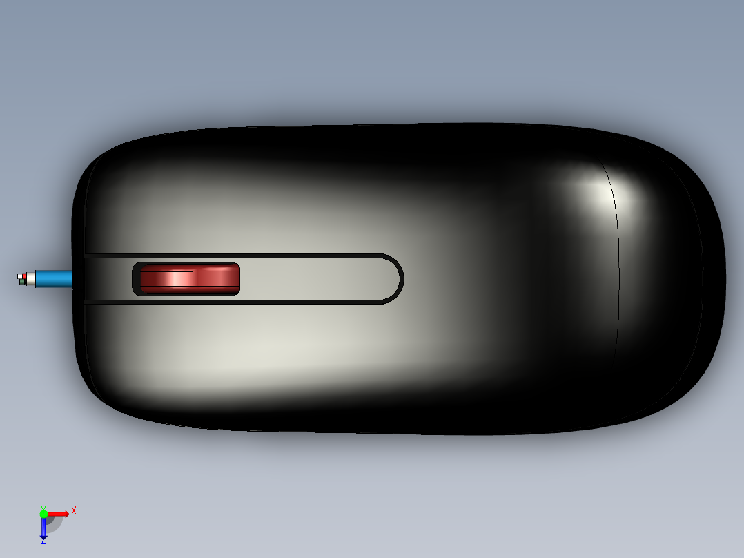 电脑鼠标-1021俯视图