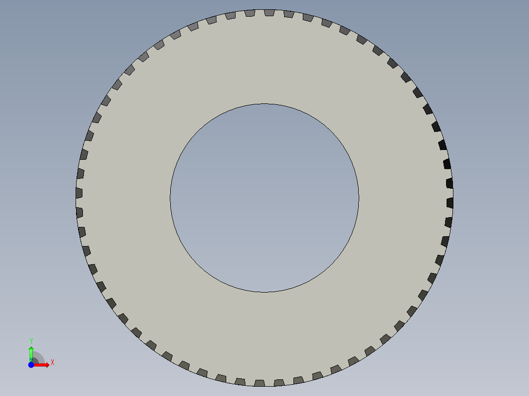 齿轮60齿前视图