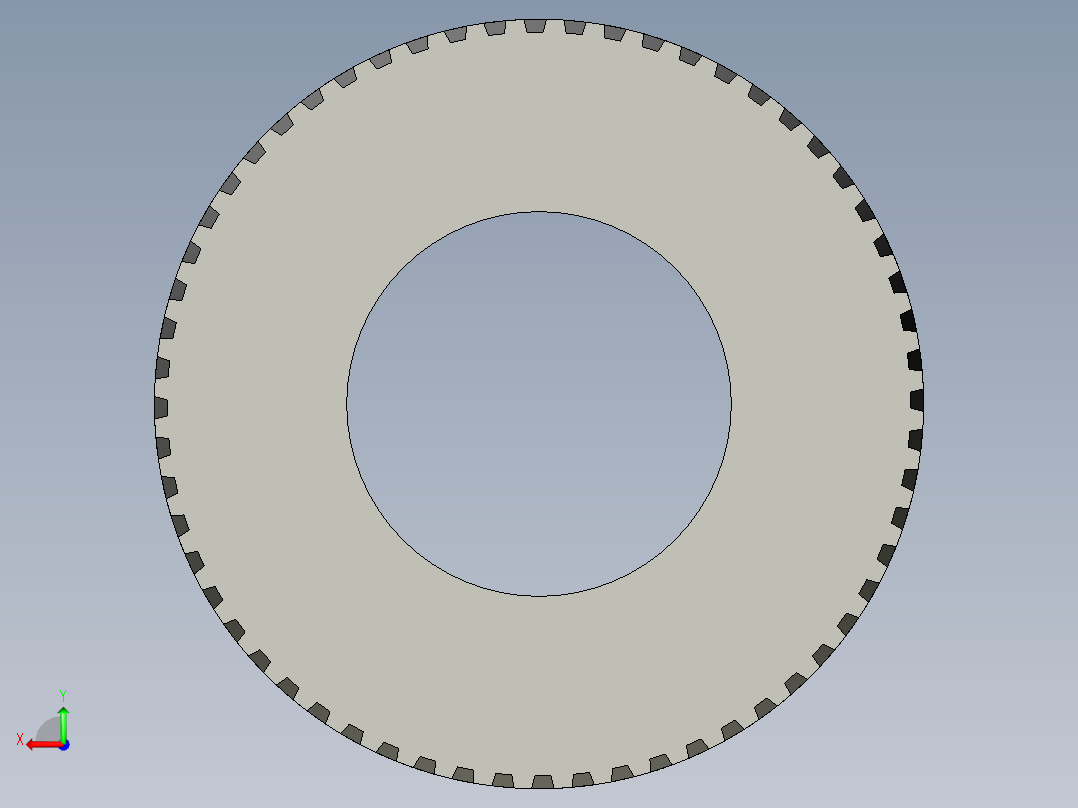 齿轮60齿后视图