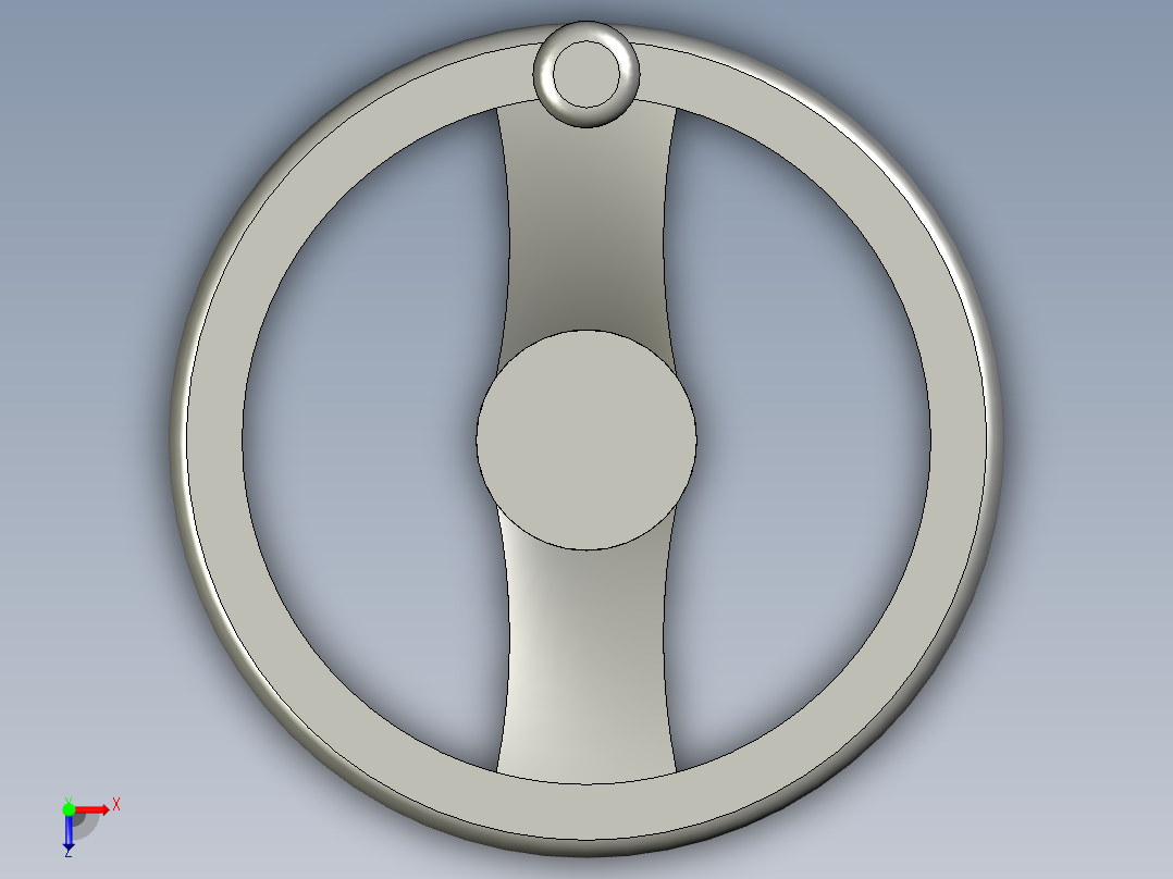 HAM76-D125手轮俯视图