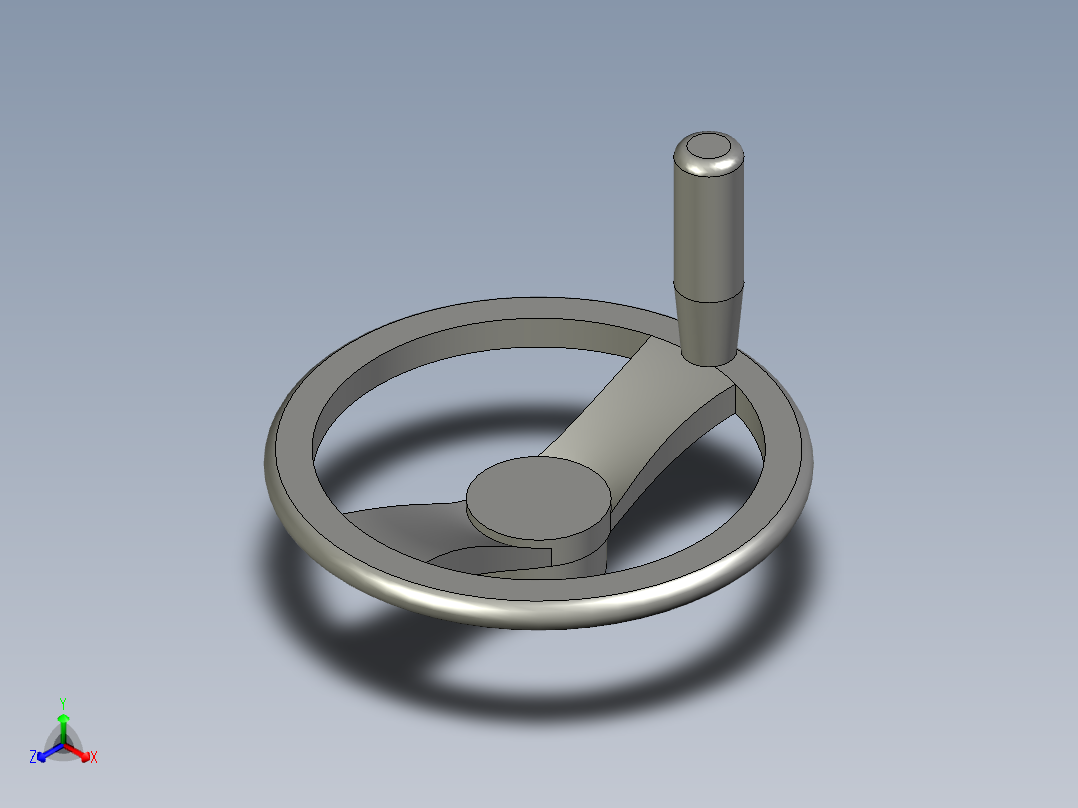 HAM76-D125手轮正等轴测图