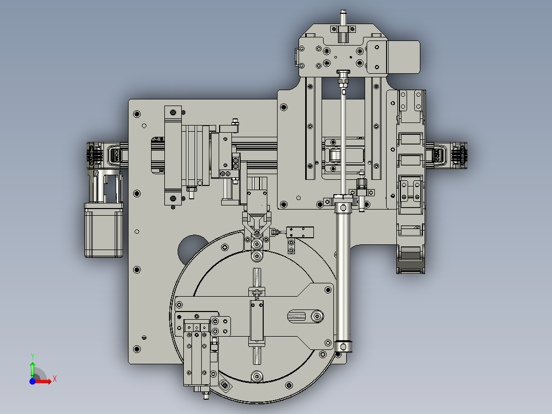 LBZL-K00-滚轮上料组件前视图