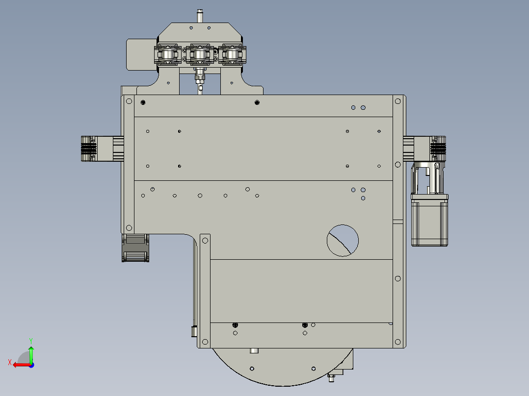 LBZL-K00-滚轮上料组件后视图