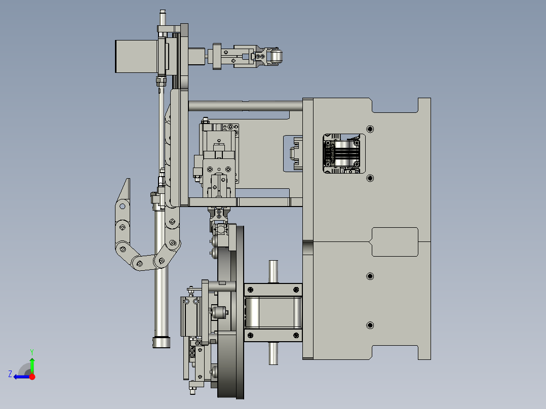 LBZL-K00-滚轮上料组件右视图