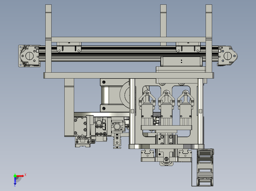 LBZL-K00-滚轮上料组件俯视图
