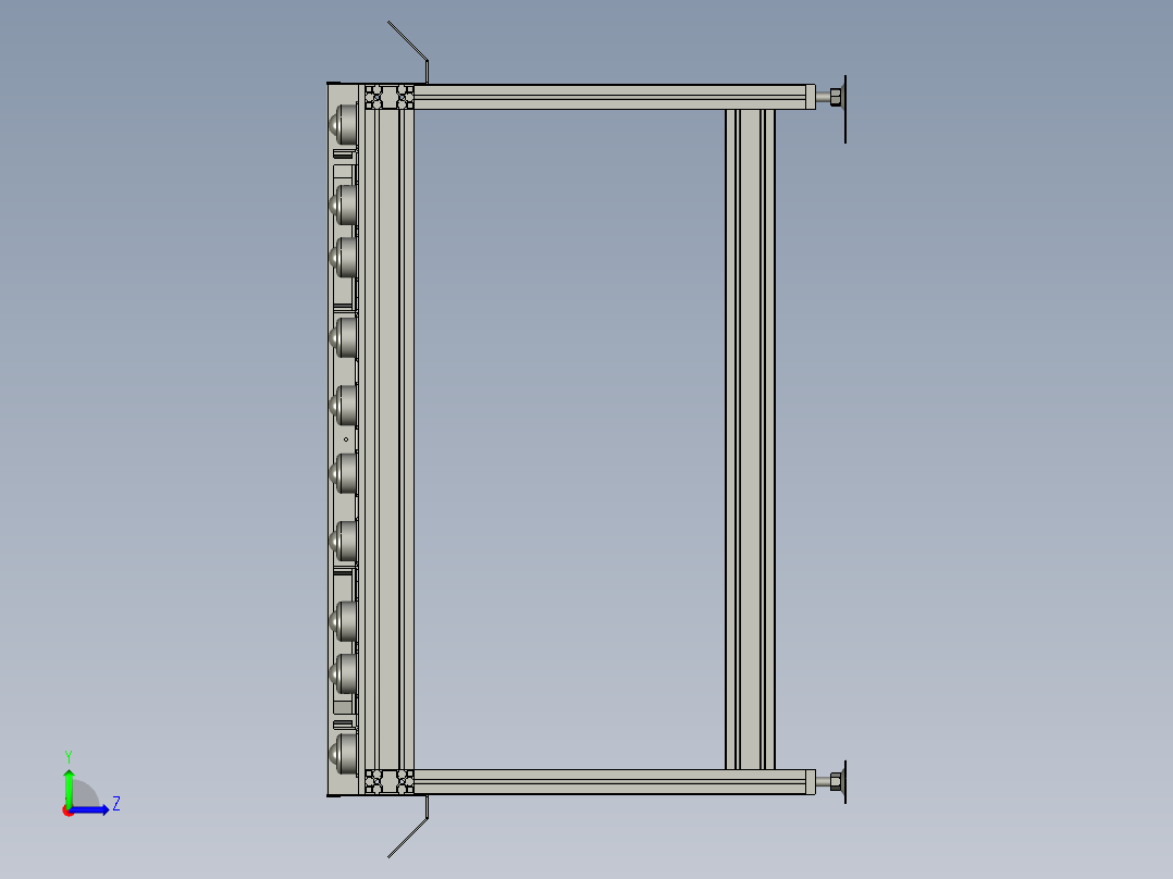 WY21056牛眼工作台左视图