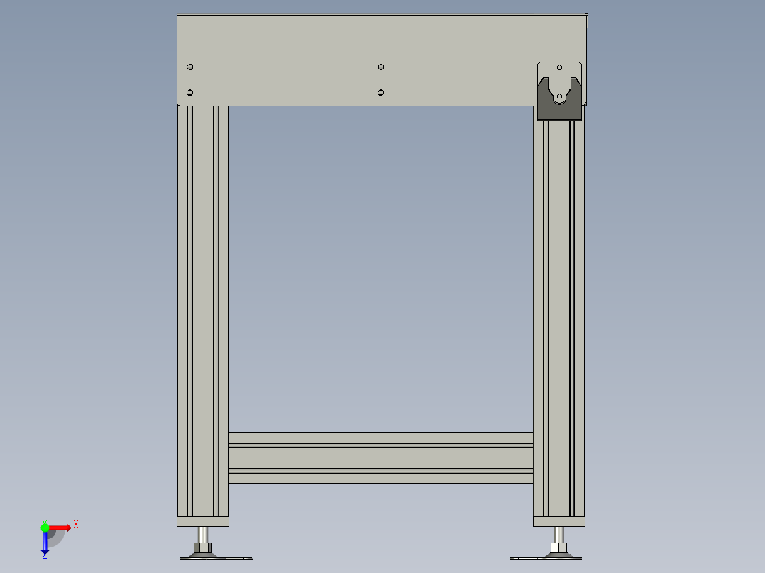 WY21056牛眼工作台俯视图