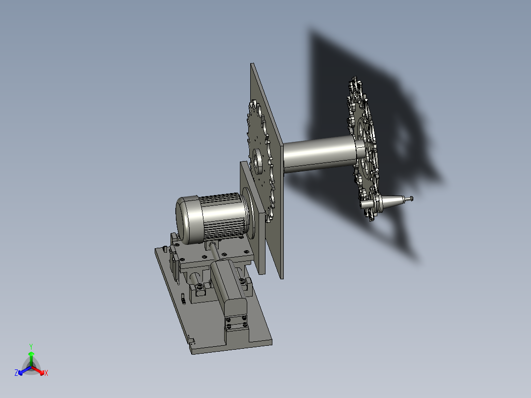 非标钻攻小太阳刀库正等轴测图