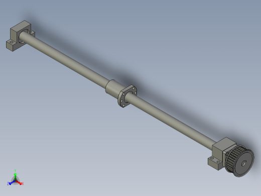 丝杆+固定座-短