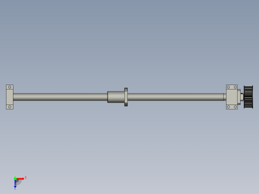 丝杆+固定座-短俯视缩略图