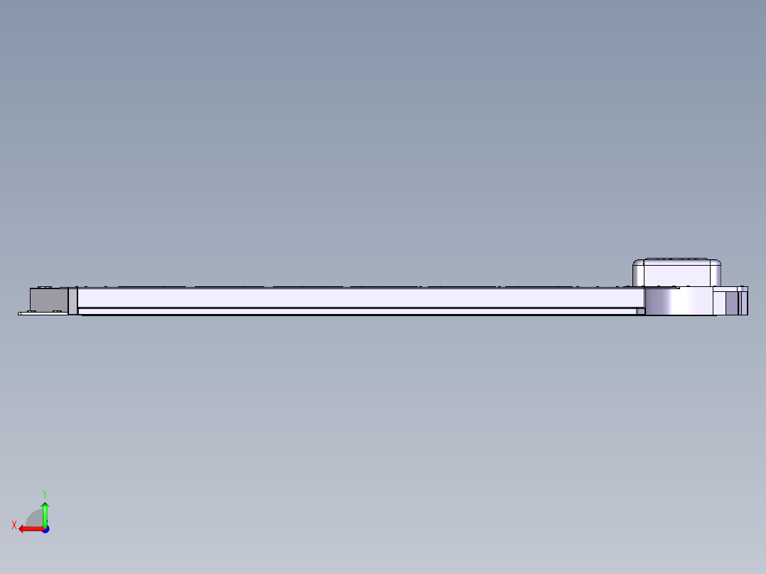 电动汽车电池箱总成设计后视图