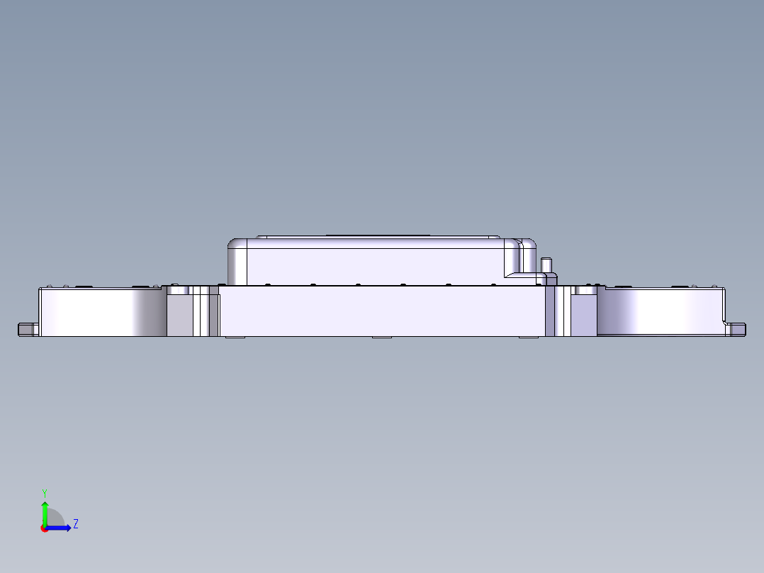 电动汽车电池箱总成设计左视图