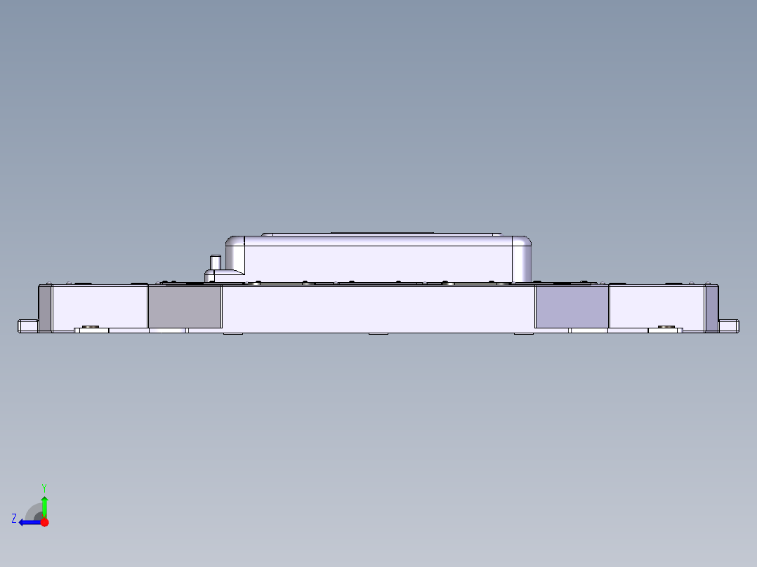 电动汽车电池箱总成设计右视图