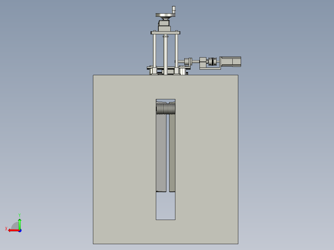 风刀单元后视图
