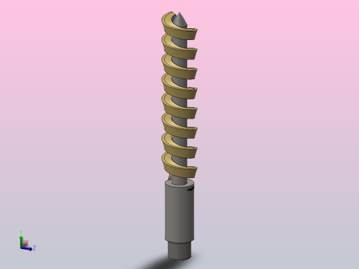 螺旋钻头三维模型