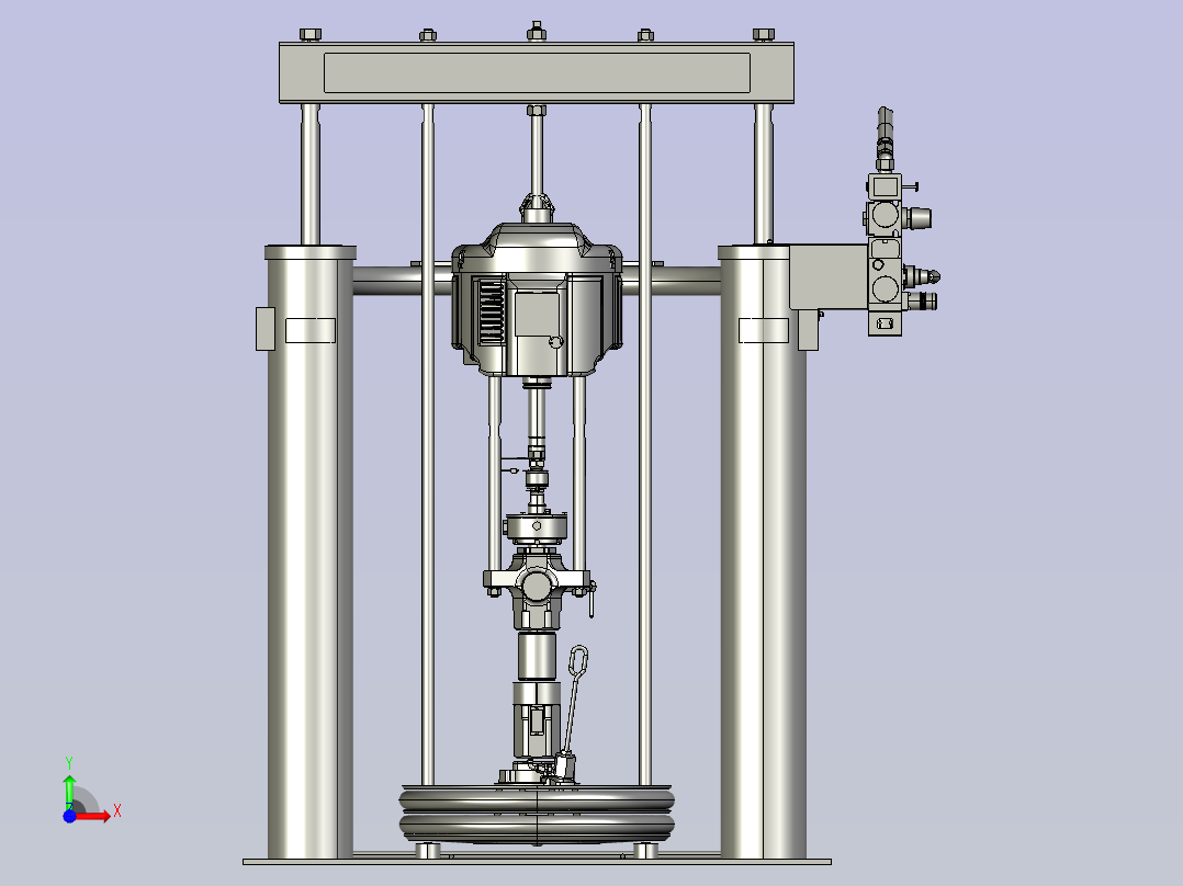 CM2L79美国固瑞克GRACO柱塞式压盘泵前视图