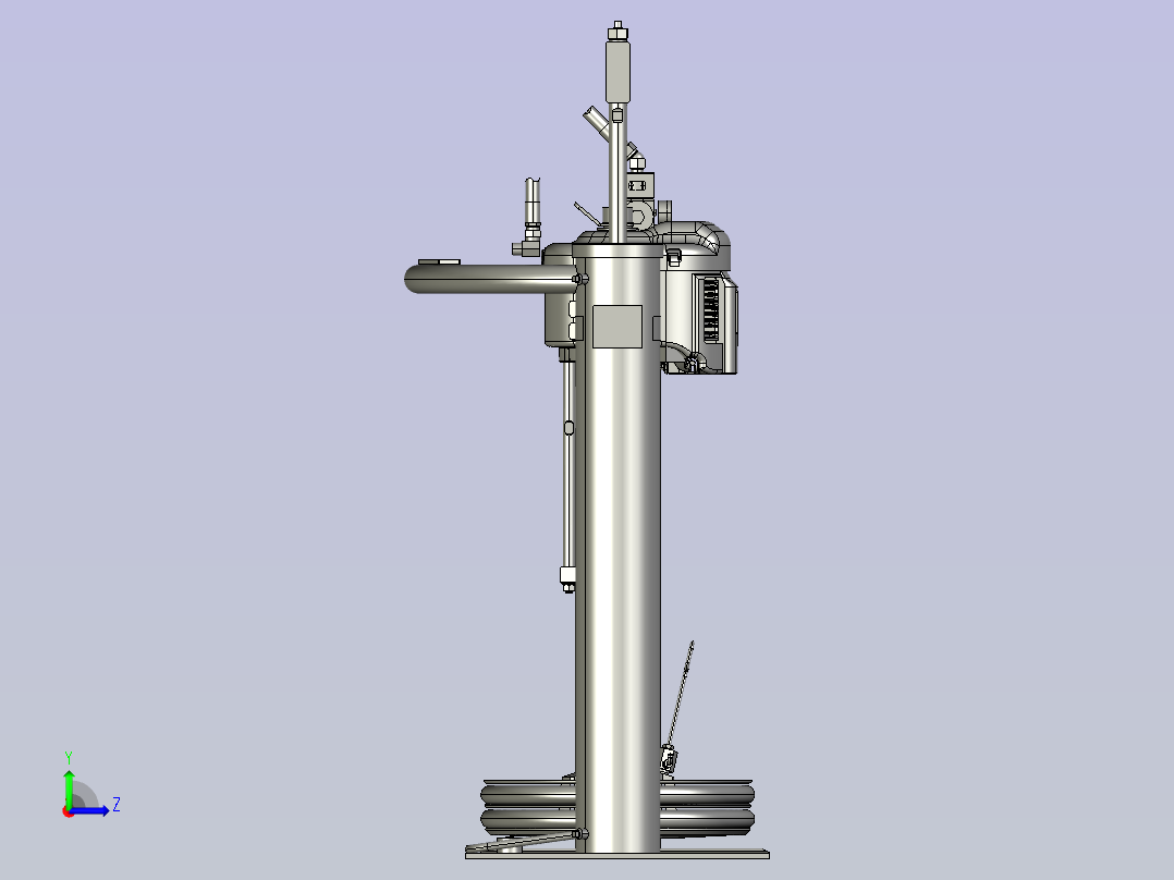 CM2L79美国固瑞克GRACO柱塞式压盘泵左视图