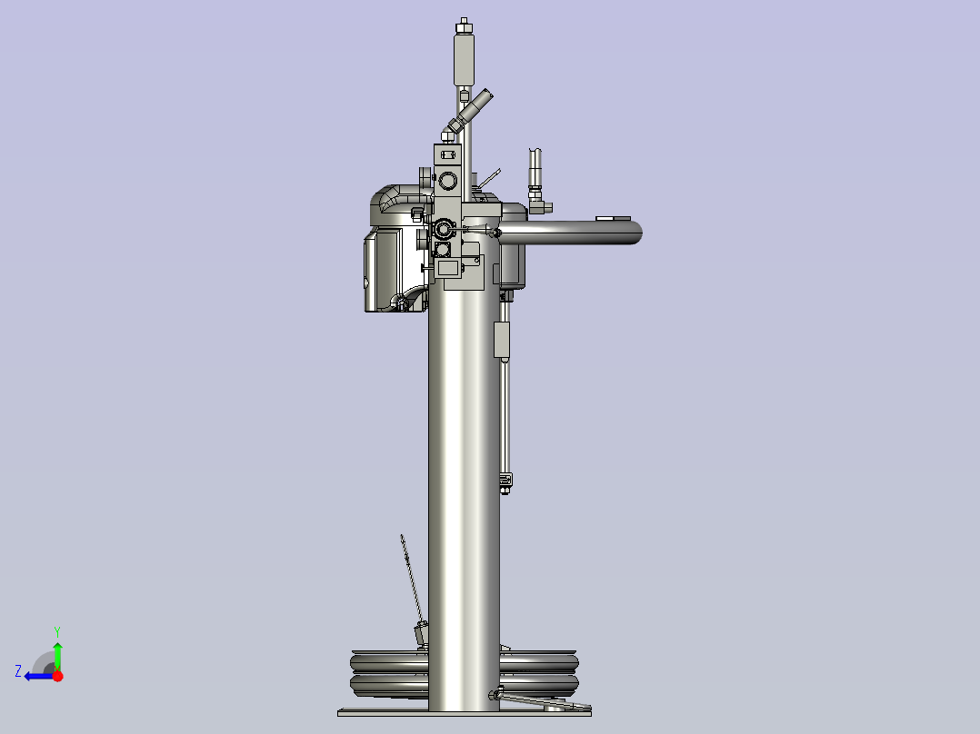 CM2L79美国固瑞克GRACO柱塞式压盘泵右视图