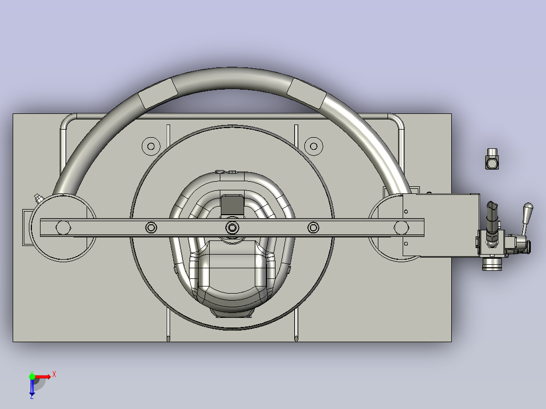 CM2L79美国固瑞克GRACO柱塞式压盘泵俯视图