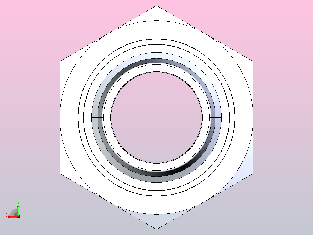 10311公制外螺纹平面O 形圈密封扣压式软管接头[10311-30-12]后视图