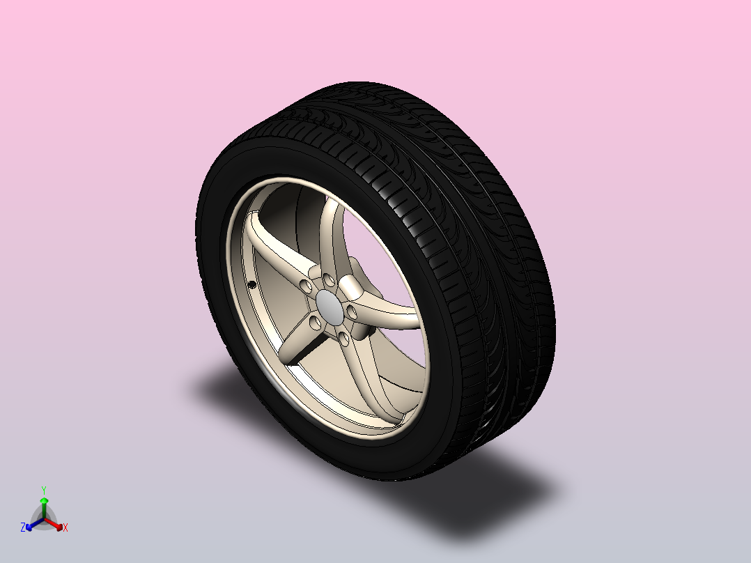 轮胎 (47)正等轴测图