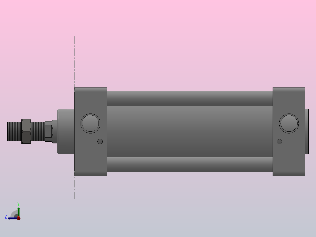 SU标准复动型气缸SU63×100-S--CS1U右视图