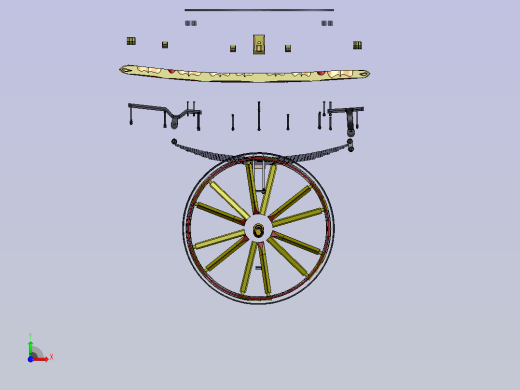 古代大篷车前车架总成
