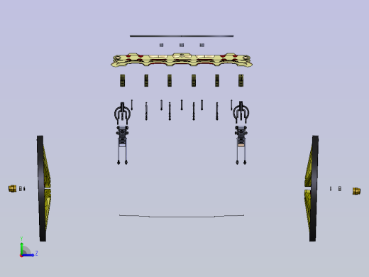 古代大篷车前车架总成左视缩略图