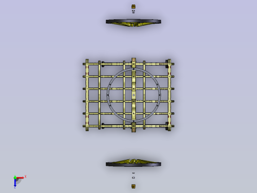 古代大篷车前车架总成俯视缩略图