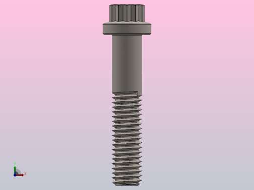 M8 × 40 12点法兰螺钉前视缩略图