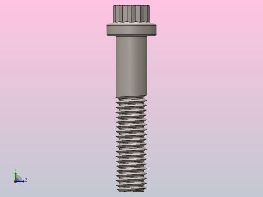 M8 × 40 12点法兰螺钉左视缩略图