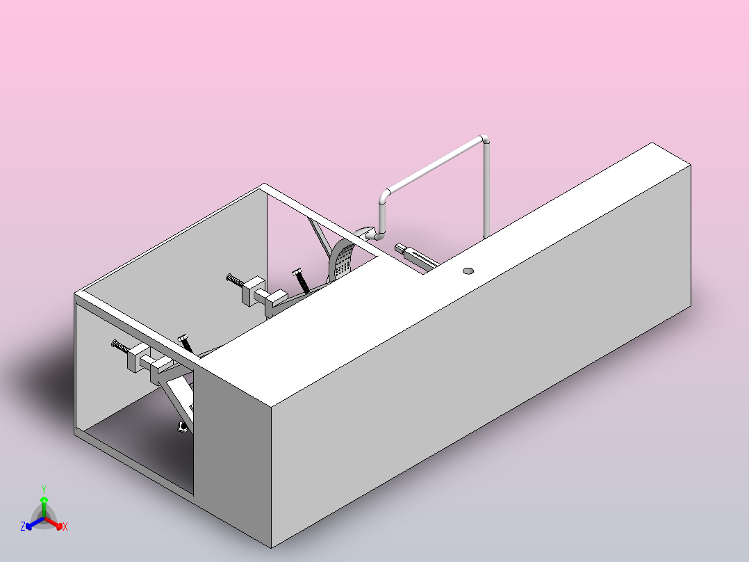 工件打磨机正等轴测图