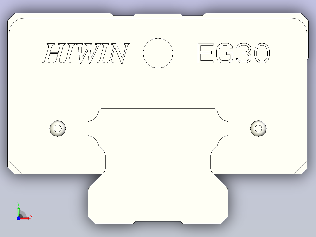 上银导轨 EGH30CA前视图