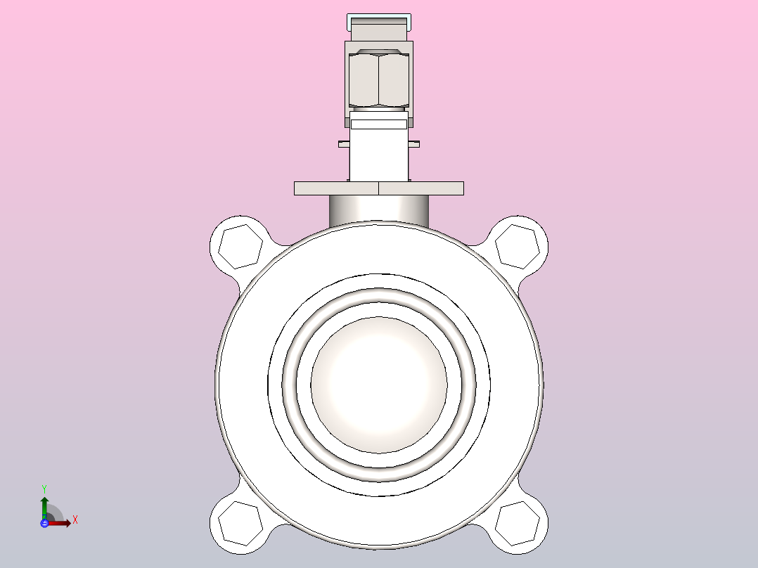 DQQ-01手动卡式球阀[DQQ-01-DN32]前视图