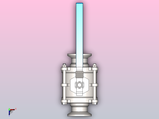 DQQ-01手动卡式球阀[DQQ-01-DN32]俯视缩略图