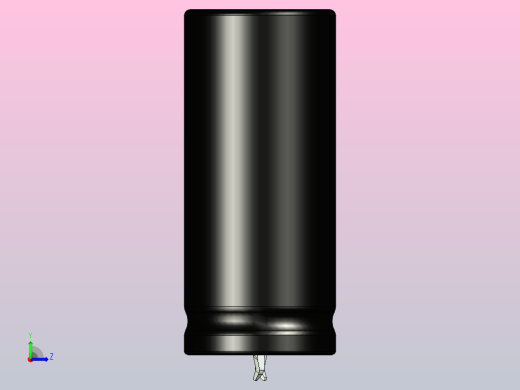 22 x 50黑黄底片电解电容器左视缩略图