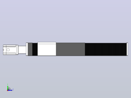DMSF170-TCR风琴罩丝杆模组直线模组（电机直连）[DMSF170-L05S500-DT400-A2U-TCR-P5]左视缩略图