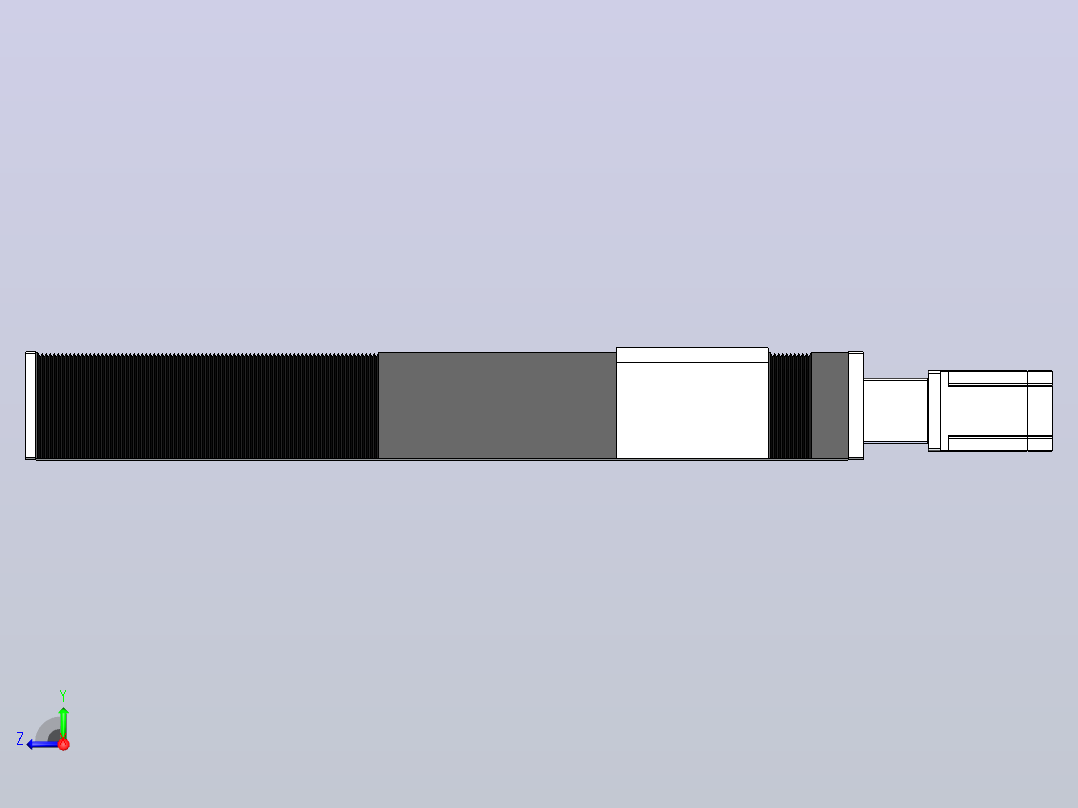 DMSF170-TCR风琴罩丝杆模组直线模组（电机直连）[DMSF170-L05S500-DT400-A2U-TCR-P5]右视图