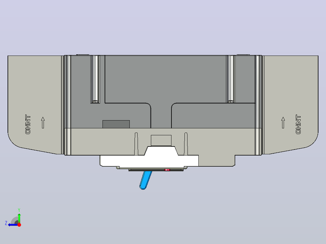 NM5LE-250Q 高级型4P剩余电流动作断路器三维模型202209右视图