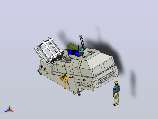 纸箱成型机machine-for-forming-cardboard-boxes-模型格式为 stp正等轴测缩略图