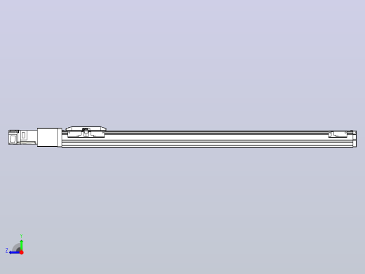 滚珠丝杠直线轴内置导轨TPA-GCR-50-1210C-L700-M-M10-N3右视缩略图