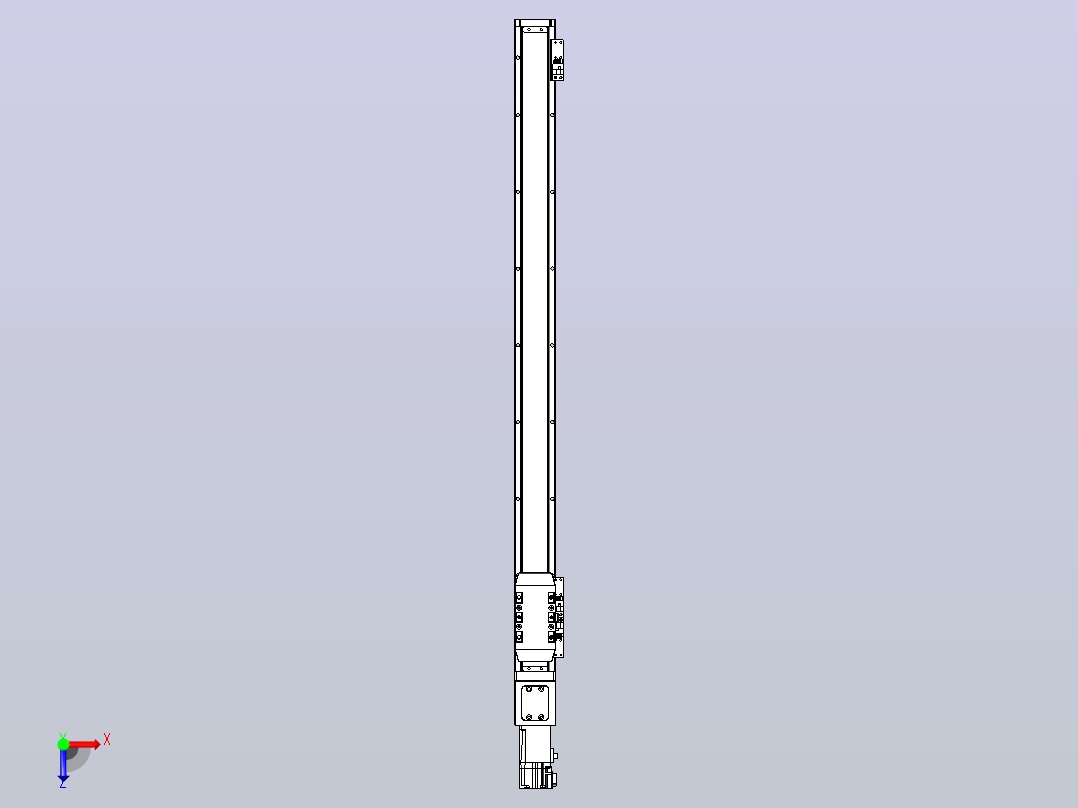 滚珠丝杠直线轴内置导轨TPA-GCR-50-1210C-L700-M-M10-N3俯视图