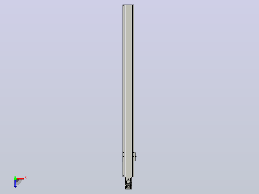 日规模组半封闭丝杆TPA-HNR-65S-1610C-L800-M-C-P10-N3俯视图