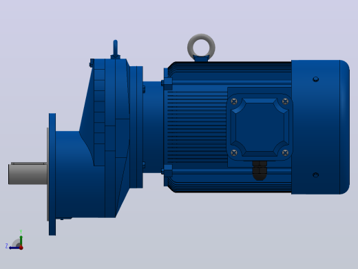 RXF97法兰轴伸式安装斜齿轮减速机RX97-Y11-4P-160M-M1-0°-Φ300右视缩略图